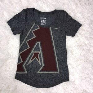 Nike Arizona Diamondbacks Athletic Cut Tee Sz S